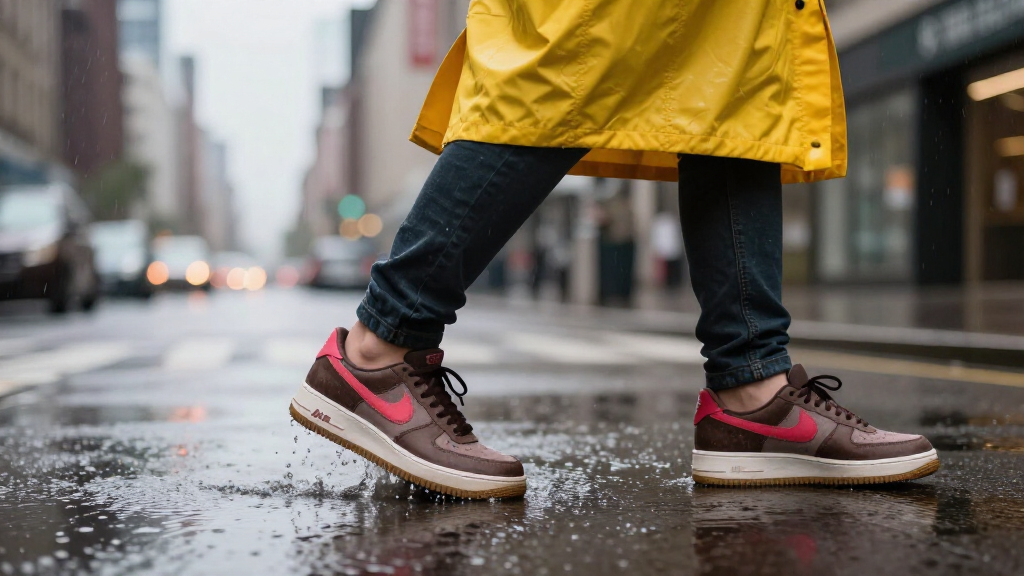 Nike’s Rugged Air Force 1 Is A Chocolate-Covered Raspberry — In A Raincoat
