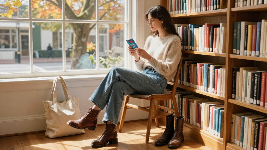 A Good Book, A Library Card, And This New Madewell Collab Unlock A Stylish Fall Wardrobe