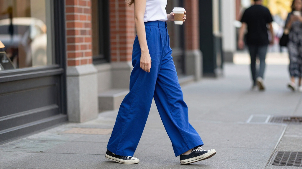 Non-Boring Pants Exist—This Is The Color Trend Of Choice For Cool 20-Somethings Like Adéla